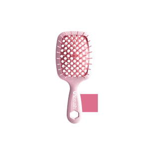UNbrush Pastel Mini Detangling Hair Brush in Peony Pink Swatch