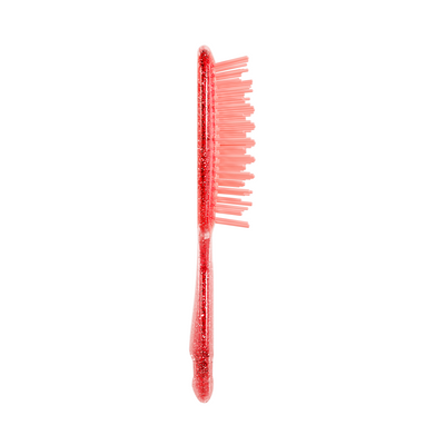 UNbrush Glitter Detangling Hair Brush in Ruby Red Side View