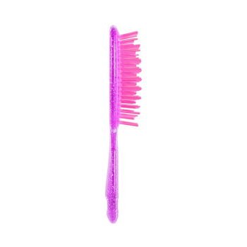 UNbrush Glitter Detangling Hair Brush in Rose Quartz Pink Swatch Front View