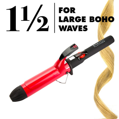 Create Large Waves In Your Hair - Platform Curling Tool 1.5 Inch "For Large Boho Waves" - Usage View