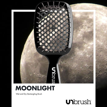 UNbrush Detangling Hair Brush in Moonlight Gray Swatch Front View