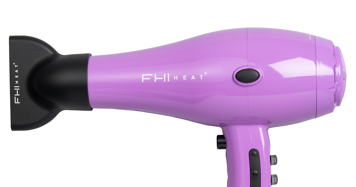 Portable Lavender Hair Dryer with Diffuser & Styling Nozzles Lavender Hair Dryers main image 4
