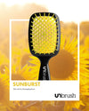 UNbrush Detangling Hair Brush in Sunburst Yellow Polaroid Background