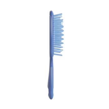 UNbrush Pastel Detangling Hair Brush in Iris Blue swatch front view 