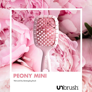 UNbrush Detangling Hair Brush Mini - Peony