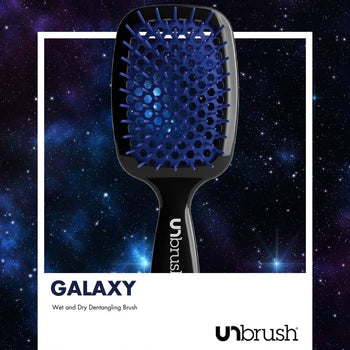Brosse à cheveux démêlante UNbrush - Bleu galaxie