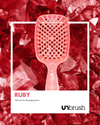 UNbrush Detangling Hair Brush - Ruby