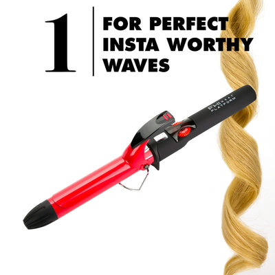 Create Waves In Your Hair, Curling Iron 1" Image In Use