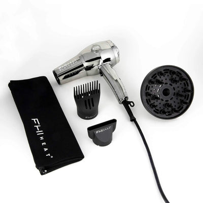 Comb Attachments For Blow Dryer - FHI Heat 1900 Nano Lite Hair Dryer Chrome Edition - Perspective View