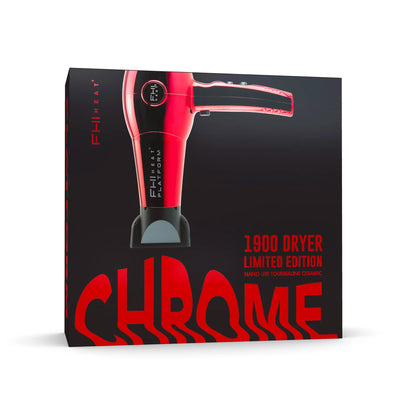 Platform 1900 Nano Lite Pro Hair Dryer: Red Chrome Limited Edition - Packaging