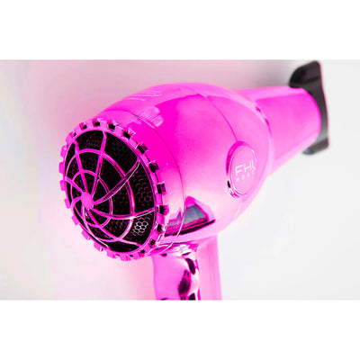 FHI Heat Professional Hair Tool - 1900 Nano Lite Pro Hair Dryer Pink Chrome Edition - Perspective View