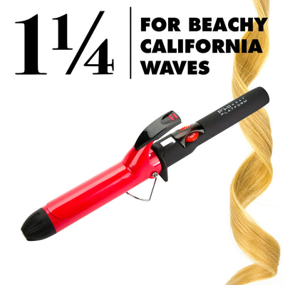 Beach Waves Curler 1 1/4" - "For Beachy California Waves" - Usage View