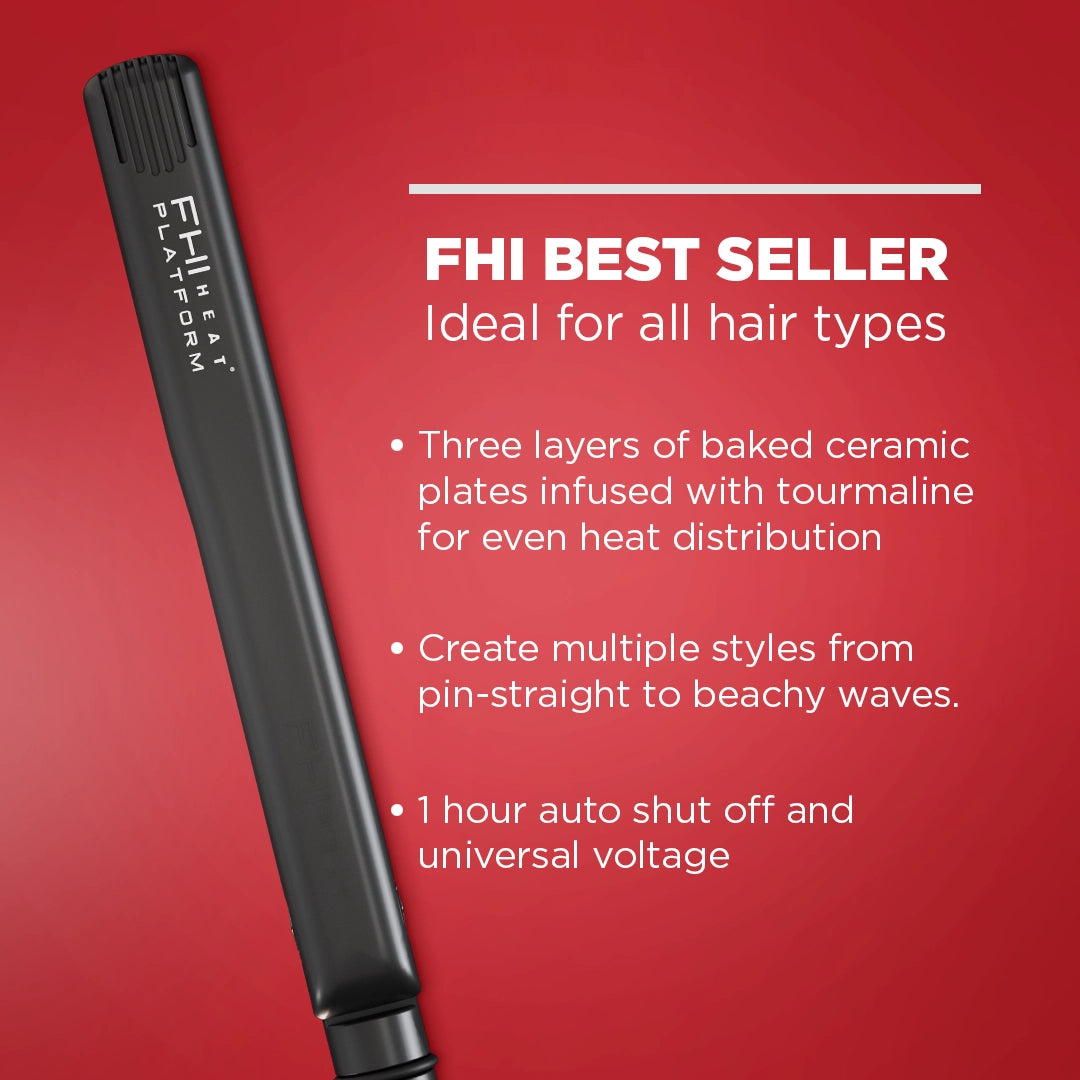 FHI Heat Flat Iron 1 Tourmaline Ceramic Hair Straightener FHI Heat