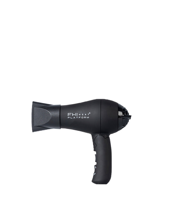 Mini Hair Dryer With Focus Nozzle Attachment In Matte Black  display picture 3