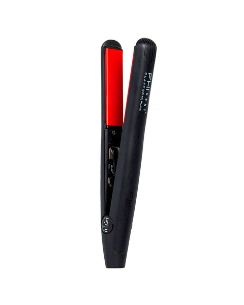 Flat Iron Tourmaline Curved Hair Straightener In 1 Inch 