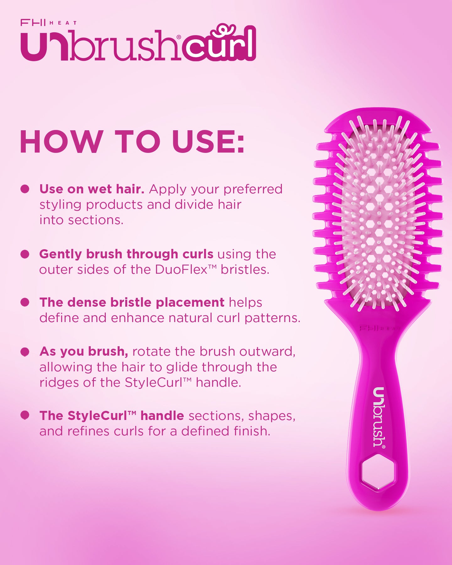 Curl brush instructions