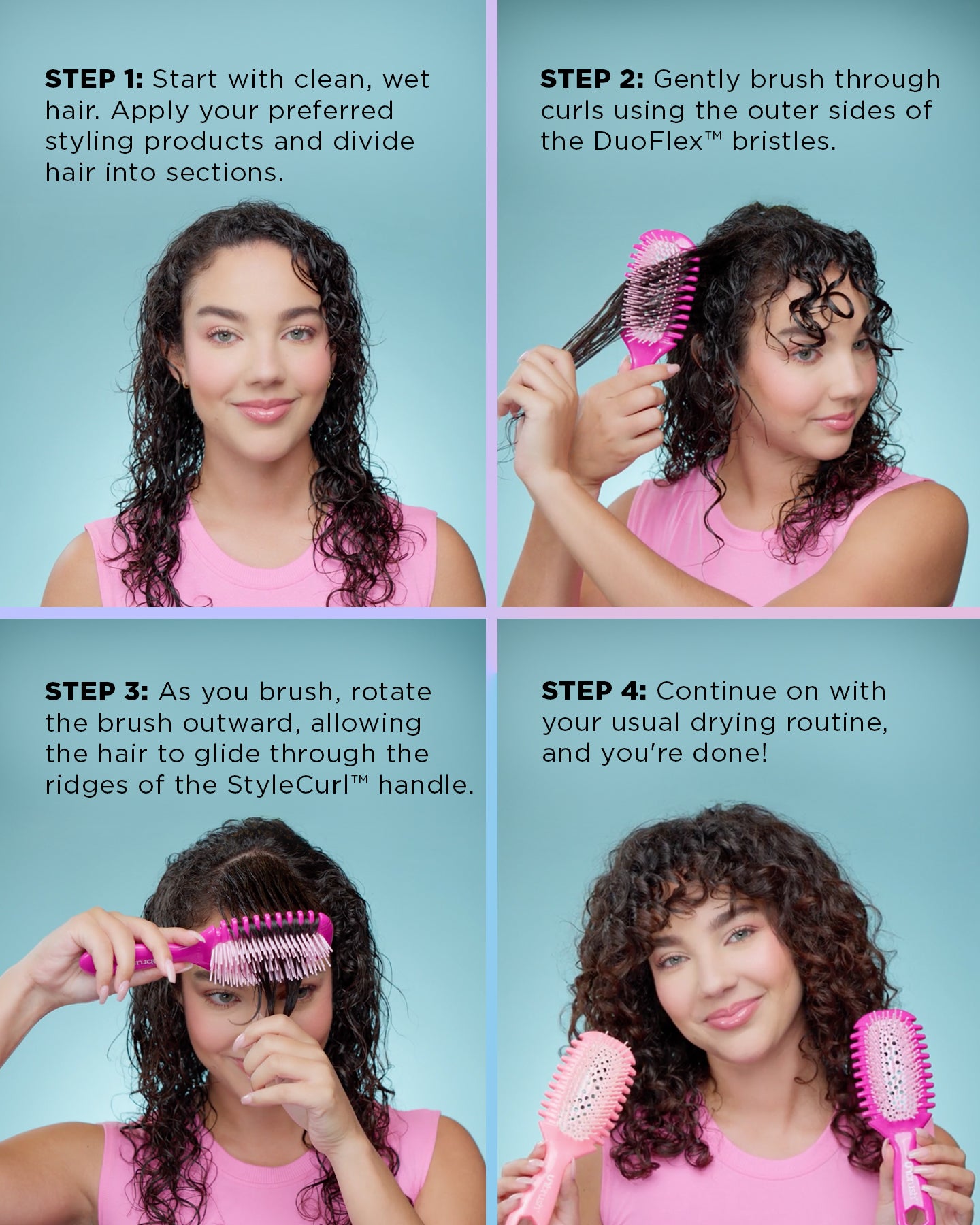 Curl brush how to use