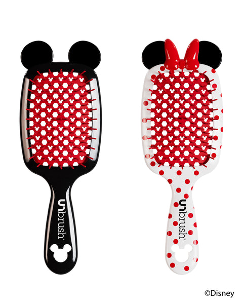UNbrush Disney Detangling Brush Duo Set - Mickey Mouse & Minnie
